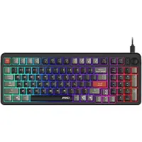 MSI FORGE GK110, Kabel, USB, Membraan toetsenbord, QWERTY-indeling, RGB LED-verlichting, Zwart