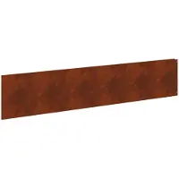 vidaXL Gazonrand 20 st 100 x 22 cm Staal Roestig