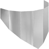 vidaXL Gazonrand 100 x 45 cm Staal Zilverkleurig