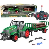 Woopie Rc-tractor met aanhanger - schaal 1:24 - UNI