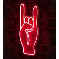 Wallity Neonverlichting rock hand - Wallity reeks - Rood
