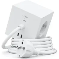 Avolt Square 1 USB-C Stroomverlenger Opal White (Martinelli Luce) | 1,8 m
