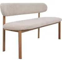 Giga Meubel Eetkamerbank Noor Beige/Naturel 160cm