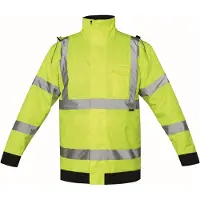 Korntex Premium Hi-Vis Rain-Jacket Tampere KX804 - Signal Yellow - 4XL