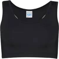 Awdis Women´s Cool Sports Crop Top JC017 - Jet black - M