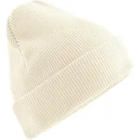 Beechfield Organic Cotton Original Cuffed Beanie - Off White - One Size