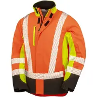 Result Genuine Recycled Result Recycled RT506 Recycled 3-Layer Printable 3-Tone Safety Softshell Jacket