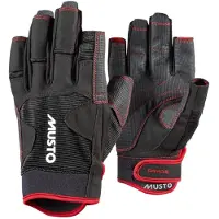 Musto Performance zeilhandschoenen 2.0 open vinger zwart, maat M