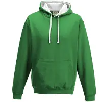 Just Hoods JH003 Varsity Hoodie - Groen