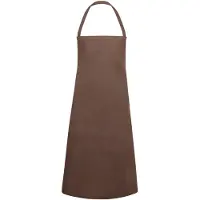 Karlowsky Fashion - Basic Bib Apron - Light Brown (ca. Pantone 438C) - 75 x 100 cm