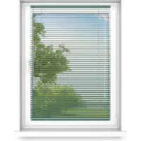 Fart Produkt time4blinds - Binnenjaloezieën Zonder Boren - Aluminium Jaloezieën - Aluminium Rolgordijnen voor Woonkamer, Slaapkamer, Keuken, Kantoor - met Koordgeleiders - Smaragdgroen, Links, 1400x1800