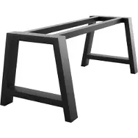 MetaloPro Tafelonderstel Ksora Extreme – Zwarte Stalen A-Vormige Poten – Industrieel Design, Robuuste Constructie voor Grote Eet- en Werktafels 220x80x72cm