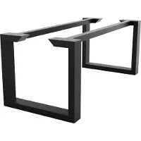 MetaloPro Tafelonderstel Eta Epox Extreme – Zwart Stalen Frame met Rechthoekig Industrieel Ontwerp – Stevige Basis voor Moderne Eet- en Werktafels 220x80x72