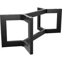 MetaloPro Tafelonderstel Barax Space Extreme - Zwart Stalen Industrieel Frame voor Design Eet- en Werktafels - Duurzaam en Modern Tafelonderstel 160x80x72cm