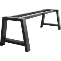 MetaloPro Tafelonderstel Ksora Extreme – Zwarte Stalen A-Vormige Poten – Industrieel Design, Robuuste Constructie voor Grote Eet- en Werktafels 260x80x72cm