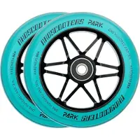 Boarddistribution NKD Park 110 mm stuntscooterwielen set (2 stuks), zwart/blauw