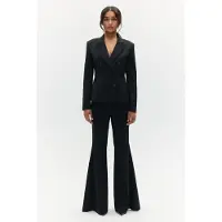 BENU Dames Zwarte Dubbelrijige Blazer