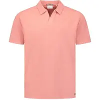 No-excess Polo short sleeve jacquard coral