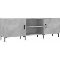 vidaXL Tv-meubel 150x30x50 cm bewerkt hout betongrijs