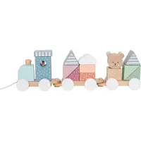 Jabadabado Train With Blocks Teddy Beige Kinderen