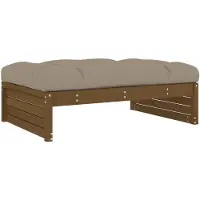 vidaXL Tuinvoetenbank 120x80 cm massief grenenhout honingbruin