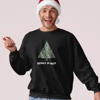 B&C Lekker Waus Foute Kersttrui Zwart - Pillenboom Merry Christmas - Maat XS - Kerst Outfit Dames & Heren