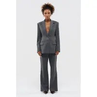 BENU Dames Grijze Getailleerde Blazer