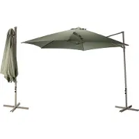 Gardalux Zweefparasol | | Ø 300 cm (Groen, UPF 30+)