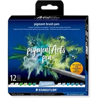 Staedtler Pigment Arts Brush Pen 12-set Cool