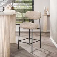 Hoyz Collection barstoel round verpakt per 2 cargo zand