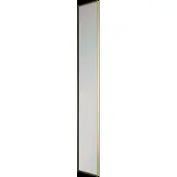 Balmani Auro rechthoekige toiletspiegel Brushed Champagne Gold 17 x 109 cm