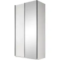 Meubella Kledingkast Wit 100x64x216 Garderobekast met spiegel