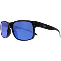 Atum Waterhouse C2 glanzend zwarte blauwe spiegelzonnebril