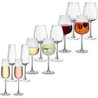 Villeroy & Boch Wein- und Sektgläserset Rose Garden Set van 12