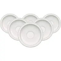 Villeroy & Boch Espressountertassen Gray Pearl ø 13 cm Set van 6