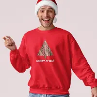 B&C Lekker Waus Foute Kersttrui Rood - Pillenboom Merry Christmas - Maat M - Kerst Outfit Dames & Heren