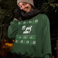 B&C Friese Kersttrui Groen It Giet Oan - Maat XL - Uniseks Fit - Kerstkleding Voor Dames & Heren