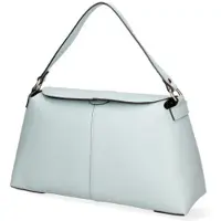 Roberta Rossi Dames Schoudertas Echt Leer Dollar Verstelbare Draagriem Italy Beige UNICA 33x19x12 cm