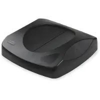 Rubbermaid Commercial Products Untouchable Trash/Recycling Zwenkdeksel Zwart Compatibel met Untouchable-containers van 23 gallon