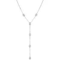 Gena Paris Gena.paris 'Gabriella' Dames 925 Sterling Zilveren Ketting - Zilver GC1580-W