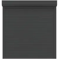 vidaXL Rolluik Antraciet 130 x 140 cm Aluminium en polyurethaan