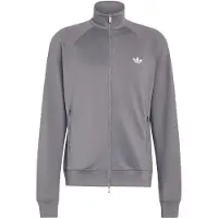 Adidas Originals Sweatvest 'Trefoil Essentials' stone grey / wit