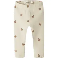 Lil´ Atelier Leggings 'NBNLAYO' crème / bruin