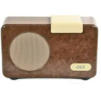 OER Muziekspeler - Simpele Bediening Met 1 Knop - Voor Senioren met Dementie - Dementie Hulpmiddel - Muziek en Dementie - 4GB Geheugen - Walnoot