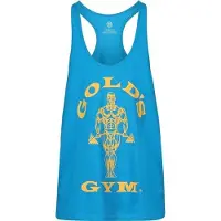 Gold's Gym GGVST003 MUSCLE JOE PREMIUM STRING VEST - TURQUOISE - L