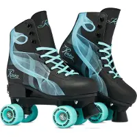 Raven Serena verstelbare rolschaatsen zwart/mint maat 35-38