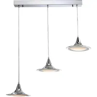 Globo Lighting Hanglamp Globo Enea LED - Chroom - 3 lichts