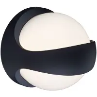 Globo Lighting UP DOWN wandlamp outdoor LED wandlamp globe UP en DOWN verlichting outdoor antraciet, globe in wit, 1x LED 12 watt 520 lumen warm wit, HxBxA 20x20x18 cm