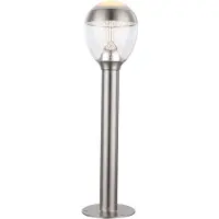 Globo Lighting Buitenlamp vloerlamp tuin roestvrij staal buiten voetlicht, IP44, 1x LED 11W 750Lm warm wit, DxH 15x59 cm