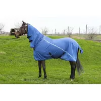 Harry's Horse Cooler- vliegendeken Mesh Pro met hals - maat 90/125 - blue
